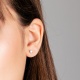 Pendientes Dormilona de oro blanco de 18 Kt con diamantes de 0,05 a 1,06 ct