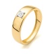 Anillo Solitario de oro amarillo de 18 Kt con diamante de 0,01 a 0,05 ct