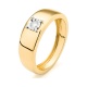 Anillo Solitario de oro amarillo de 18 Kt con diamante de 0,01 a 0,05 ct