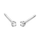 Pendientes Dormilona de oro blanco de 18 Kt con diamantes de 0,10 a 1,06 ct