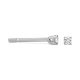 Pendientes Dormilona de oro blanco de 18 Kt con diamantes de 0,10 a 1,06 ct