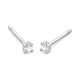 Pendientes Dormilona de oro blanco de 18 Kt con diamantes de 0,10 a 1,06 ct