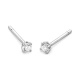 Pendientes Dormilona de oro blanco de 18 Kt con diamantes de 0,10 a 1,06 ct