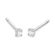 Pendientes Dormilona de oro blanco de 18 Kt con diamantes de 0,10 a 1,06 ct