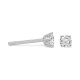 Pendientes Dormilona de oro blanco de 18 Kt con diamantes de 0,10 a 1,06 ct