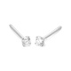 Pendientes Dormilona de oro blanco de 18 Kt con diamantes de 0,10 a 1,06 ct