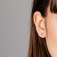 Pendientes Dormilona de oro blanco de 18 Kt con diamantes de 0,10 a 1,06 ct