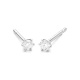 Pendientes Dormilona de oro blanco de 18 Kt con diamantes de 0,10 a 1,06 ct