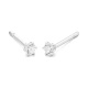 Pendientes Dormilona de oro blanco de 18 Kt con diamantes de 0,10 a 1,06 ct