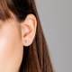 Pendientes Dormilona de oro blanco de 18 Kt con diamantes de 0,10 a 1,06 ct