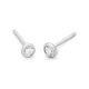 Pendientes Dormilona de oro blanco de 18 Kt con diamantes de 0,05 a 0,20 ct