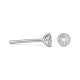 Pendientes Dormilona de oro blanco de 18 Kt con diamantes de 0,05 a 0,20 ct