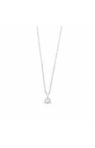 Colgante Solitario de oro blanco de 18 Kt con diamante de 0,07 a 0,53 ct