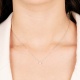 Colgante Solitario de oro blanco de 18 Kt con diamante de 0,07 a 0,53 ct