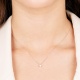 Colgante Solitario de oro blanco de 18 Kt con diamante de 0,07 a 0,53 ct
