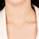 Colgante Solitario de oro blanco de 18 Kt con diamante de 0,07 a 0,53 ct
