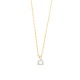 Colgante Solitario de oro amarillo de 18 Kt con diamante de 0,05 a 0,33 ct