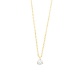 Colgante Solitario de oro amarillo de 18 Kt con diamante de 0,05 a 0,33 ct