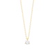 Colgante Solitario de oro amarillo de 18 Kt con diamante de 0,05 a 0,33 ct
