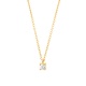 Colgante Solitario de oro amarillo de 18 Kt con diamante de 0,10 a 0,25 ct