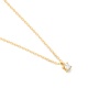 Colgante Solitario de oro amarillo de 18 Kt con diamante de 0,10 a 0,25 ct