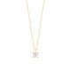 Colgante Solitario de oro amarillo de 18 Kt con diamante de 0,10 a 0,25 ct