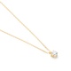 Colgante Solitario de oro amarillo de 18 Kt con diamante de 0,10 a 0,25 ct
