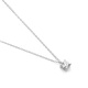 Colgante Solitario de oro blanco de 18 Kt con diamante de 0,10 a 0,43 ct