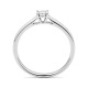 Anillo de oro blanco de 18 Kt con diamantes de 0,03 a 0,17 ct