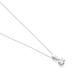 Colgante Solitario de oro blanco de 18 Kt con diamante de 0,05 a 0,53 ct