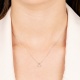 Colgante Solitario de oro blanco de 18 Kt con diamante de 0,05 a 0,53 ct