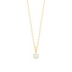 Colgante Solitario de oro amarillo de 18 Kt con diamante de 0,05 a 0,20 ct