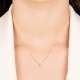 Colgante Solitario de oro amarillo de 18 Kt con diamante de 0,05 a 0,20 ct