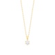 Colgante Solitario de oro amarillo de 18 Kt con diamante de 0,05 a 0,20 ct