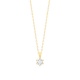 Colgante Solitario de oro amarillo de 18 Kt con diamante de 0,05 a 0,20 ct