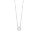 Colgante Solitario de oro blanco de 18 Kt con diamante de 0,05 a 0,20 ct