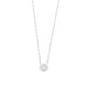 Colgante Solitario de oro blanco de 18 Kt con diamante de 0,05 a 0,20 ct