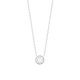 Colgante Solitario de oro blanco de 18 Kt con diamante de 0,05 a 0,20 ct