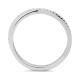 Anillo de oro blanco de 18 Kt con diamantes de 0,07 ct