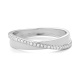Anillo de oro blanco de 18 Kt con diamantes de 0,07 ct