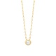 Colgante Solitario de oro amarillo de 18 Kt con diamante de 0,05 a 0,20 ct