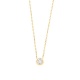 Colgante Solitario de oro amarillo de 18 Kt con diamante de 0,05 a 0,20 ct