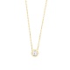 Colgante Solitario de oro amarillo de 18 Kt con diamante de 0,05 a 0,20 ct