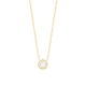 Colgante Solitario de oro amarillo de 18 Kt con diamante de 0,05 a 0,20 ct