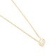 Colgante Solitario de oro amarillo de 18 Kt con diamante de 0,05 a 0,20 ct