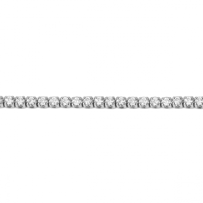Pulsera Riviere de oro blanco de 18 Kt con diamantes de 1,00 a 5,00 ct