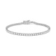 Pulsera Riviere de oro blanco de 18 Kt con diamantes de 1,00 a 5,00 ct