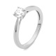 Anillo Solitario de oro blanco de 18 Kt con diamante de 0,50 a 0,70 ct, certificado GIA