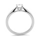Anillo Solitario de oro blanco de 18 Kt con diamante de 0,50 a 0,70 ct, certificado GIA