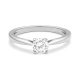 Anillo Solitario de oro blanco de 18 Kt con diamante de 0,50 a 0,70 ct, certificado GIA